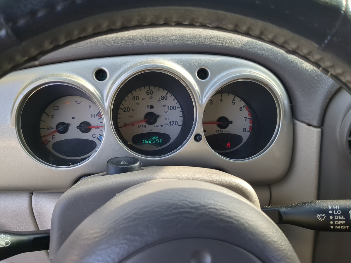 2002 Chrysler Pt Cruiser Instrument Cluster Speedometer Gauges Miles:163K Fits OEM Used Auto Parts - Oemusedautoparts1.com