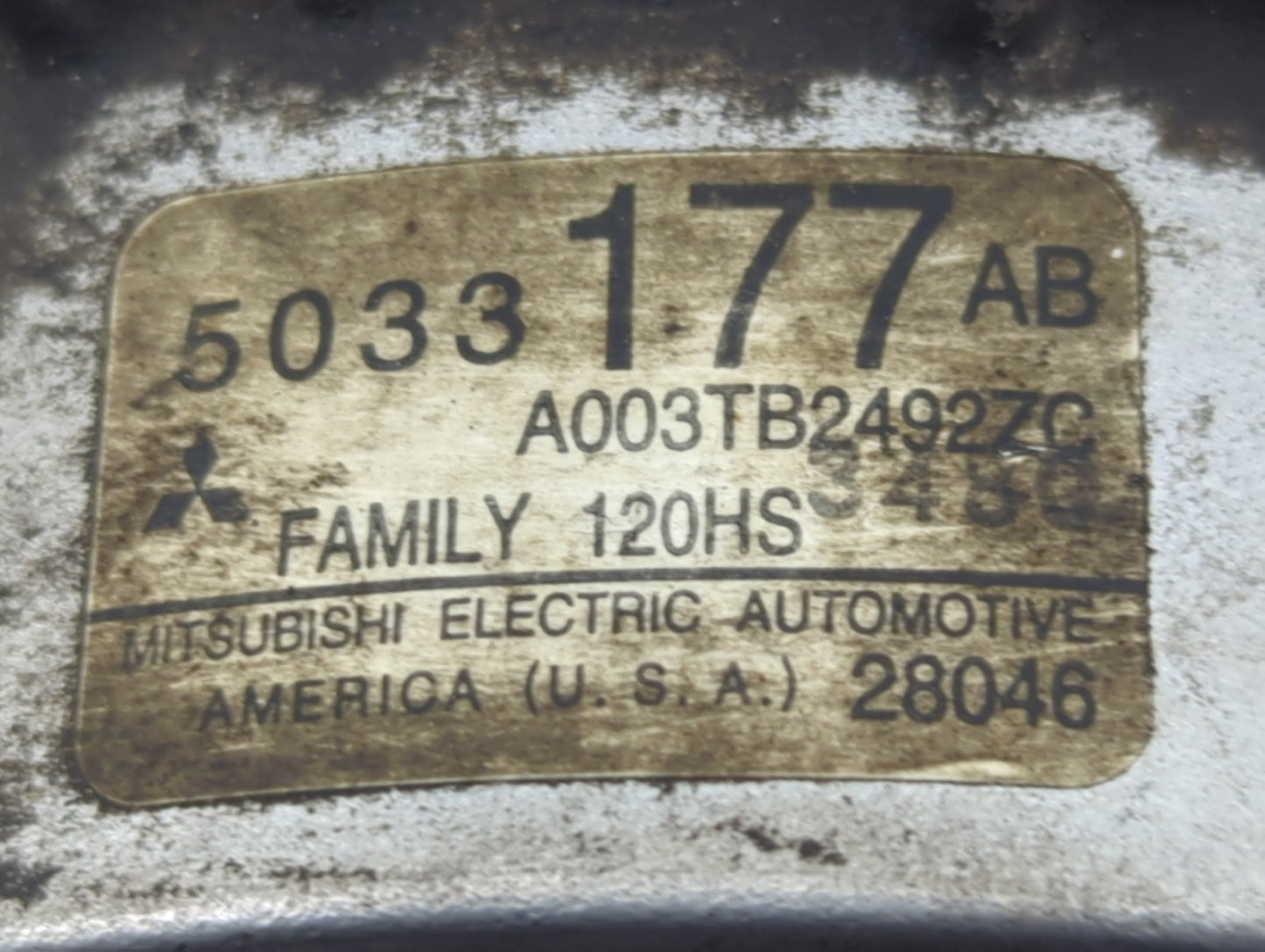 2001-2002 Chrysler Pt Cruiser Alternator Replacement Generator Charging Assembly Engine OEM P/N:5033177AB Fits Fits 2001 200