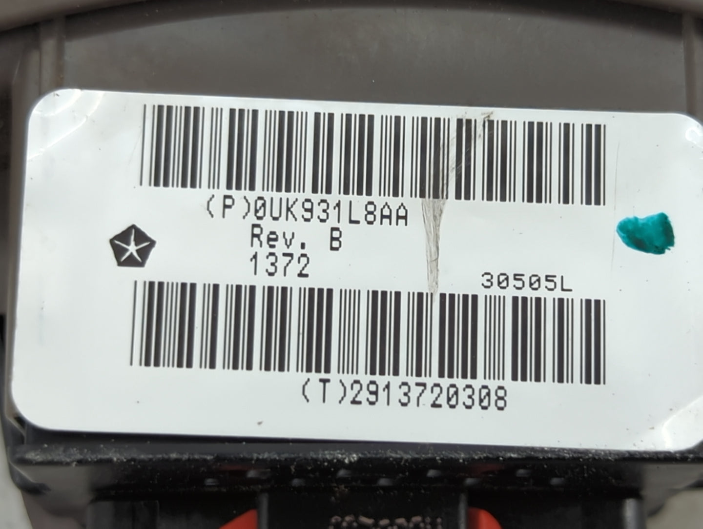 2001-2010 Chrysler Pt Cruiser Master Power Window Switch Replacement Driver Side Left P/N:0UK931L8AA Fits OEM Used Auto Part
