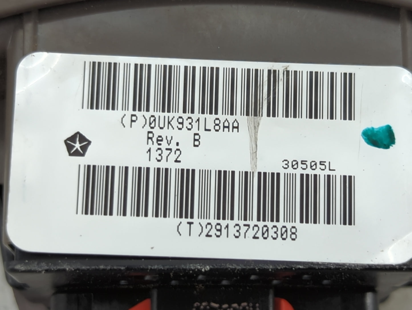 2001-2010 Chrysler Pt Cruiser Master Power Window Switch Replacement Driver Side Left P/N:0UK931L8AA Fits OEM Used Auto Part