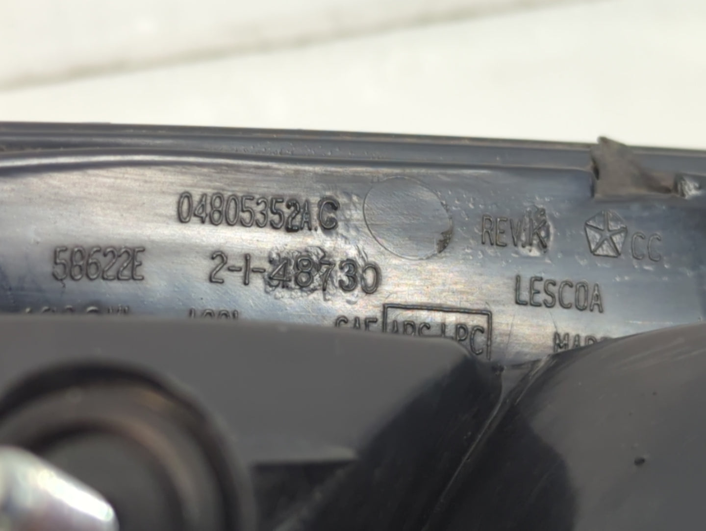 2001-2002 Chrysler Sebring Tail Light Assembly Passenger Right OEM Fits Fits 2001 2002 OEM Used Auto Parts - Oemusedautopart