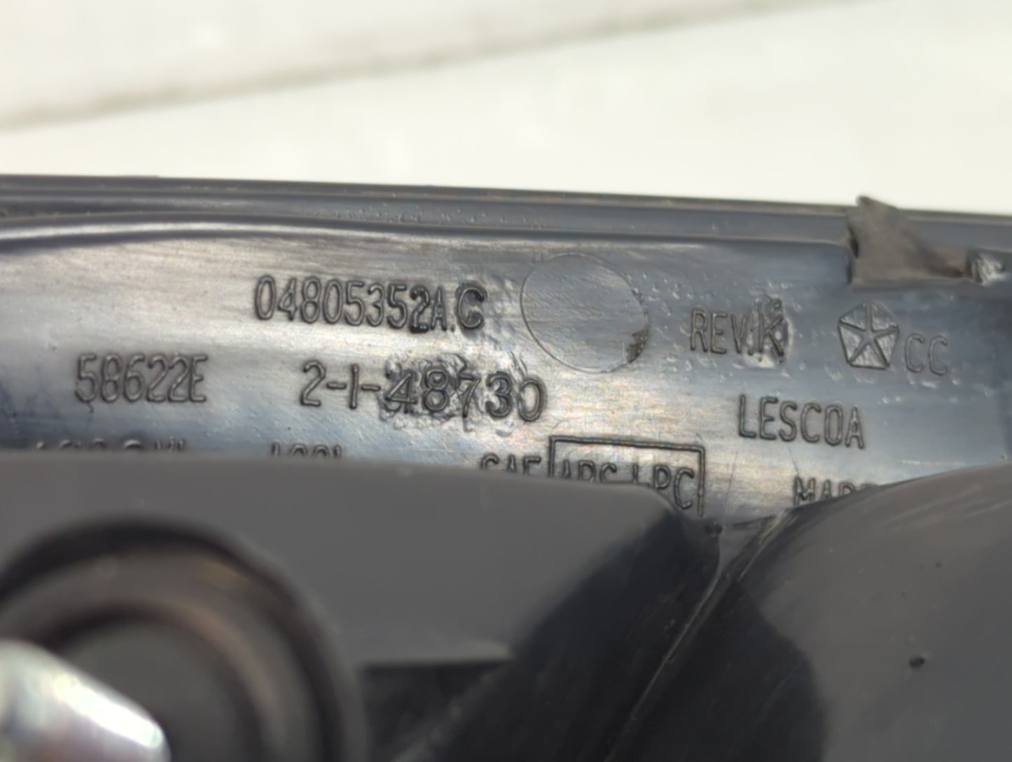 2001-2002 Chrysler Sebring Tail Light Assembly Passenger Right OEM Fits Fits 2001 2002 OEM Used Auto Parts - Oemusedautopart