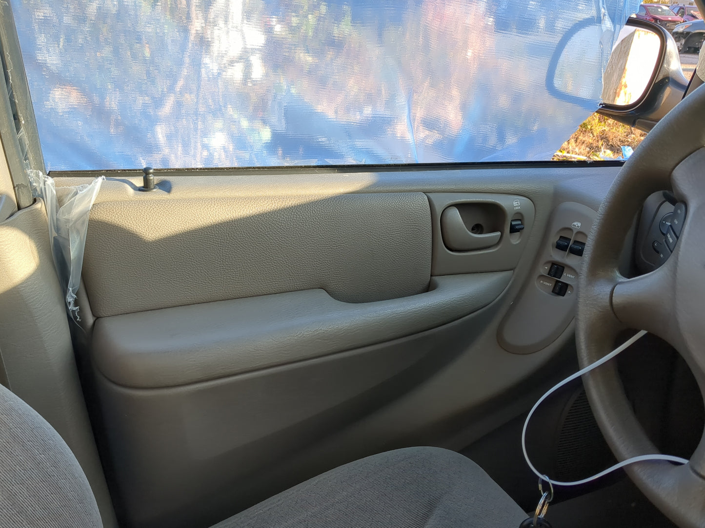 2002 Chrysler Town & Country Front Left Driver Interior Door Panel Trim - Oemusedautoparts1.com