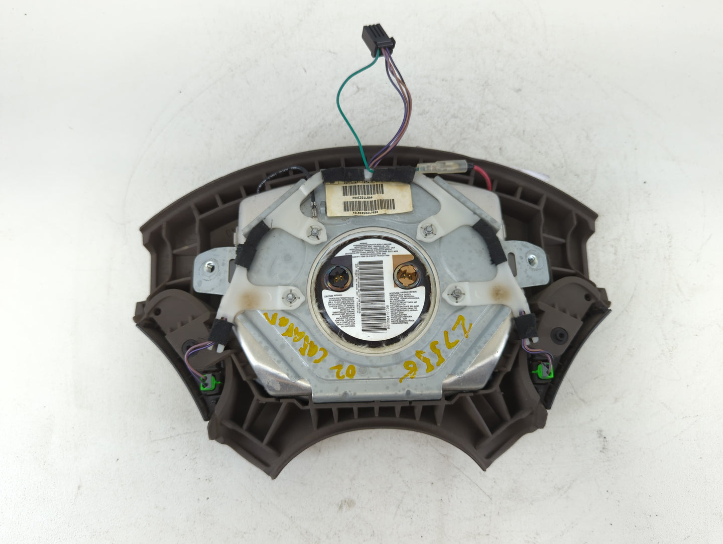 2002-2003 Dodge Caravan Air Bag Driver Left Steering Wheel Mounted P/N:P0WC921L8AA Fits Fits 2002 2003 OEM Used Auto Parts -