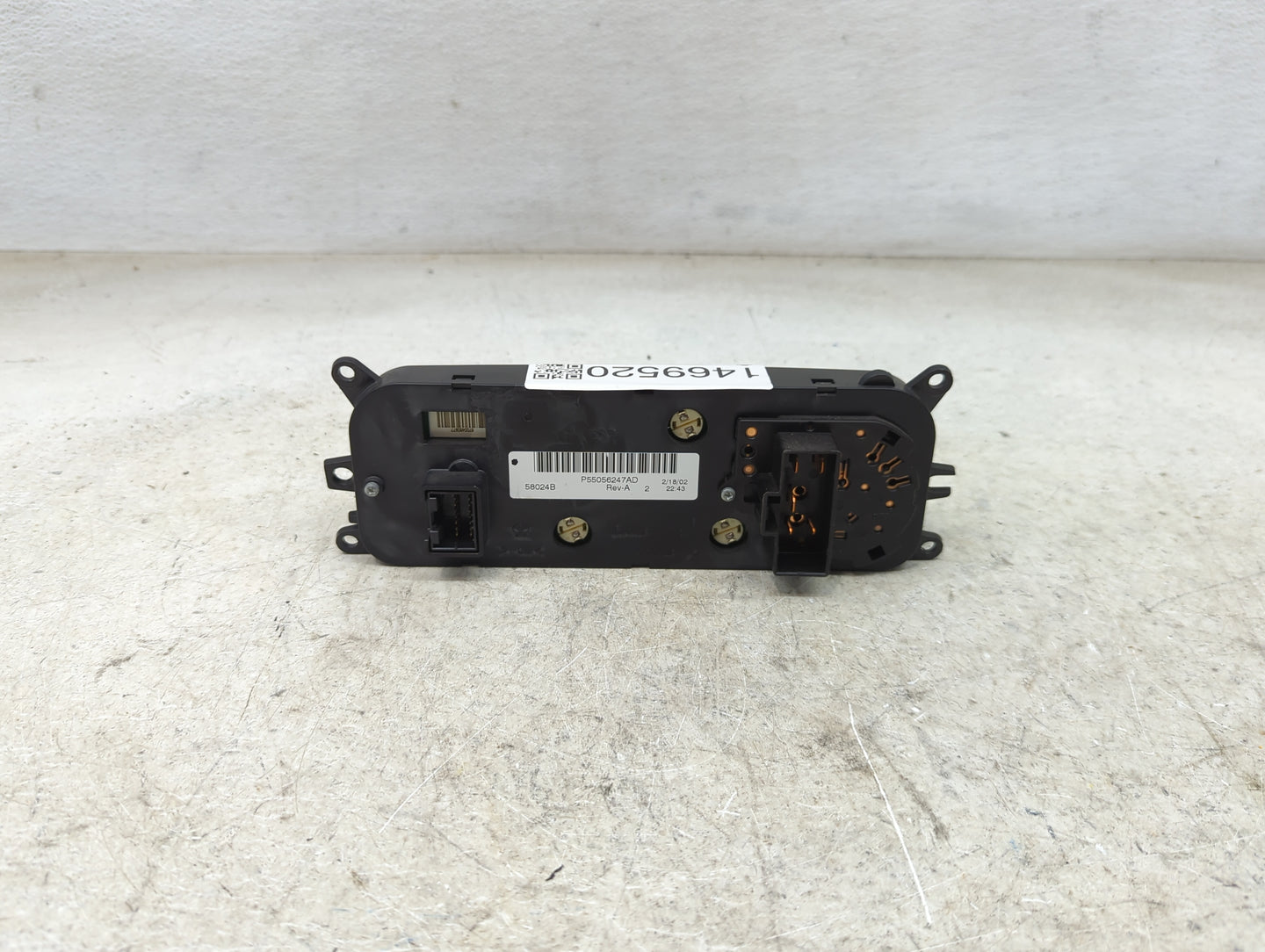 2002 Dodge Dakota Climate Control Module Temperature AC/Heater Replacement P/N:P55056247AD 58024B Fits OEM Used Auto Parts -