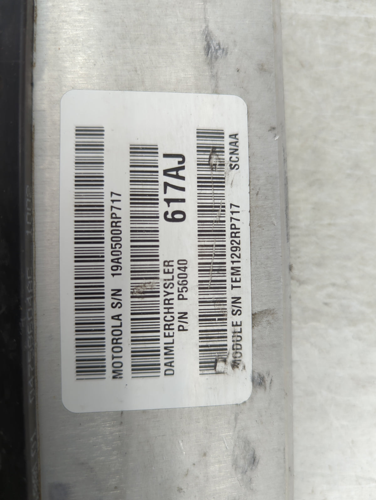 2002 Dodge Durango PCM Engine Control Computer ECU ECM PCU OEM P/N:19A0500RP717 P56040 Fits OEM Used Auto Parts - Oemusedaut