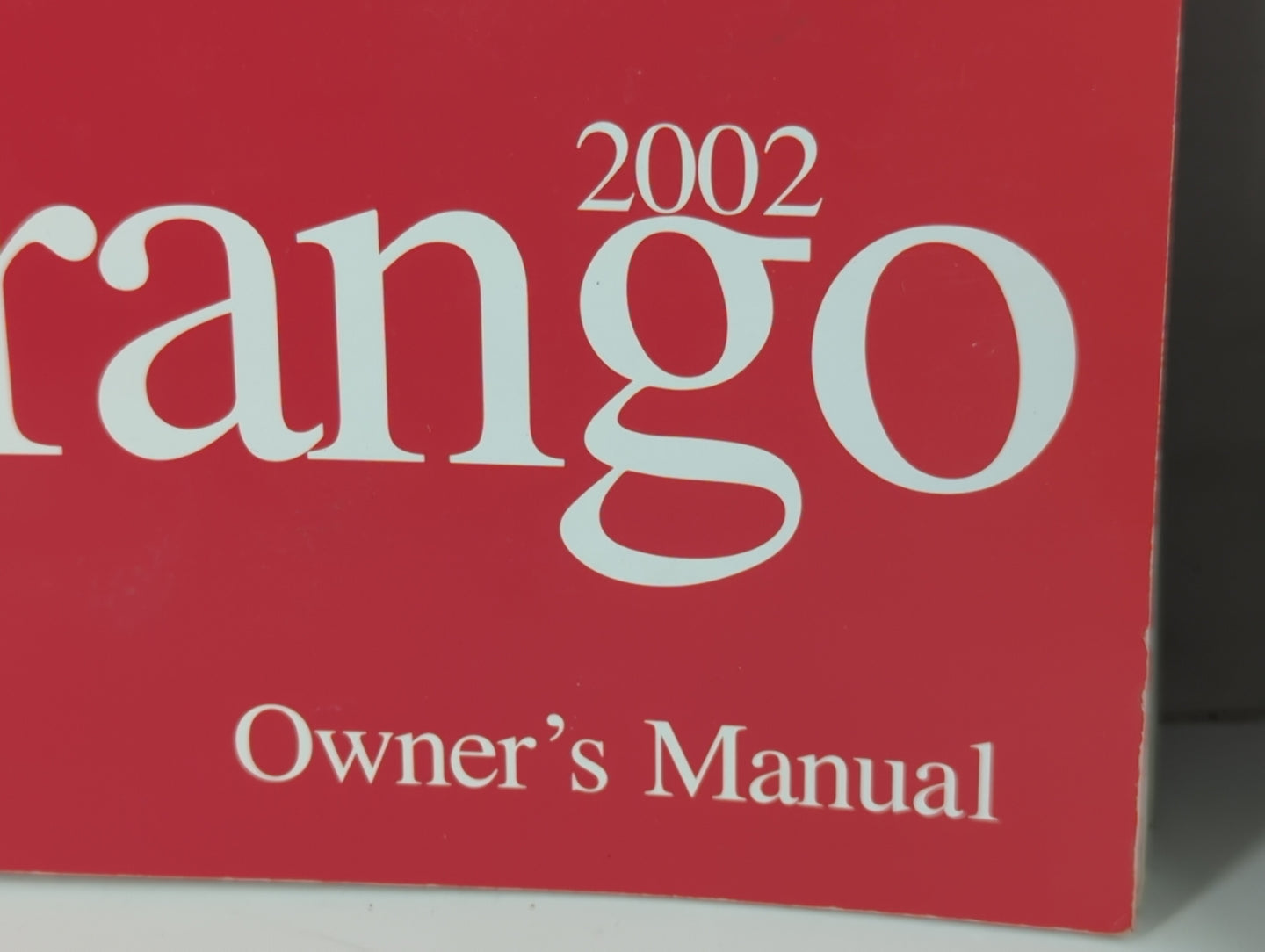 2002 Dodge Durango Owners Manual Book Guide P/N:81-326-0235 OEM Used Auto Parts - Oemusedautoparts1.com