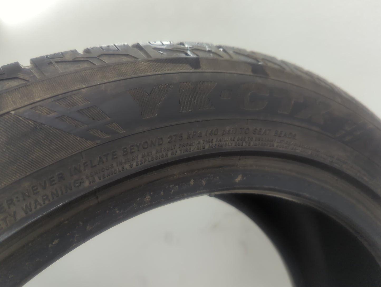 Used Tire 225/55R18 YOKOHAMA YK-CTX 98H - Tread Depth 6/32 - Oemusedautoparts1.com