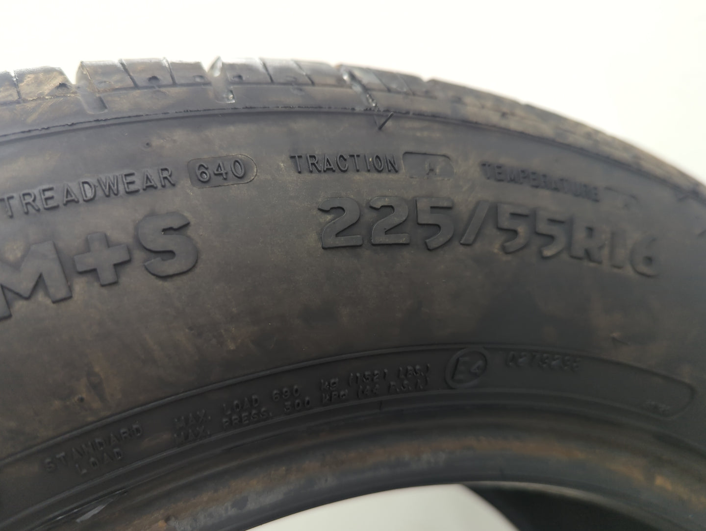 Used Tire 225/55R16 MASTERCRAFT LSR GRAND TOURING 95V - Tread Depth 7/32 - Oemusedautoparts1.com