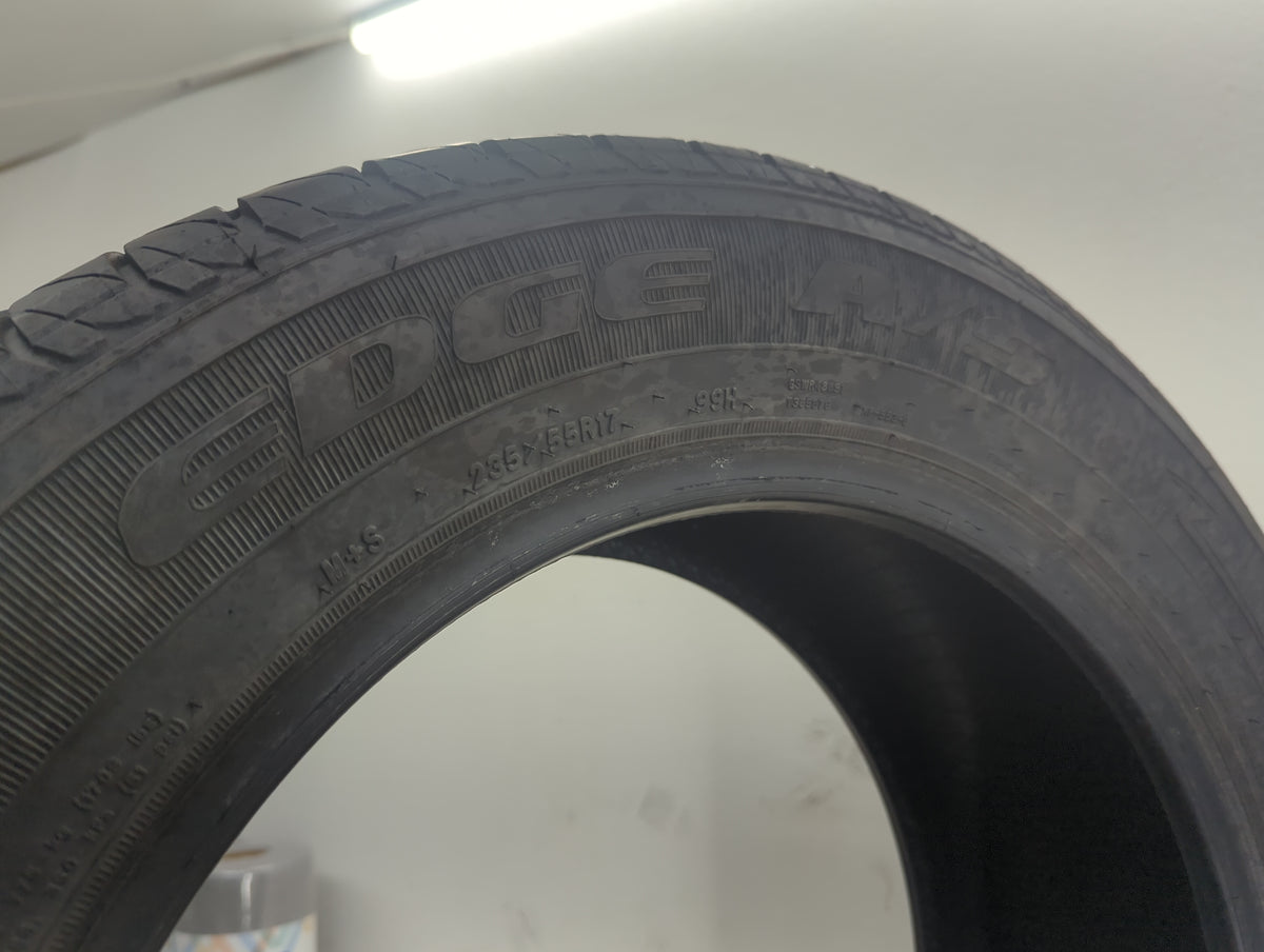 Used Tire 235/55R17 KELLEY EDGE A/S 99H - Tread Depth 7/32 - Oemusedautoparts1.com