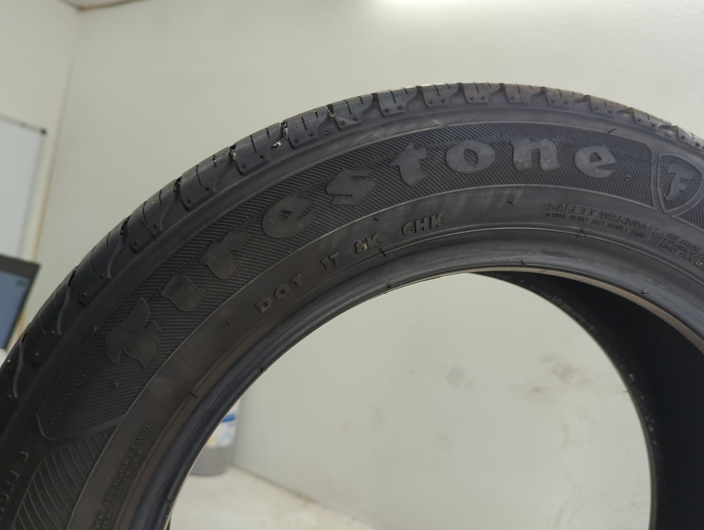 Used Tire 205/55R16 FIRESTONE ALL SEASON 91T - Tread Depth 8/32 - Oemusedautoparts1.com