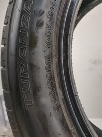Used Tire 245/50R18 BRIDGESTONE TOURANZA QUIETTRACK 100V - Tread Depth 9.5/32 - Oemusedautoparts1.com