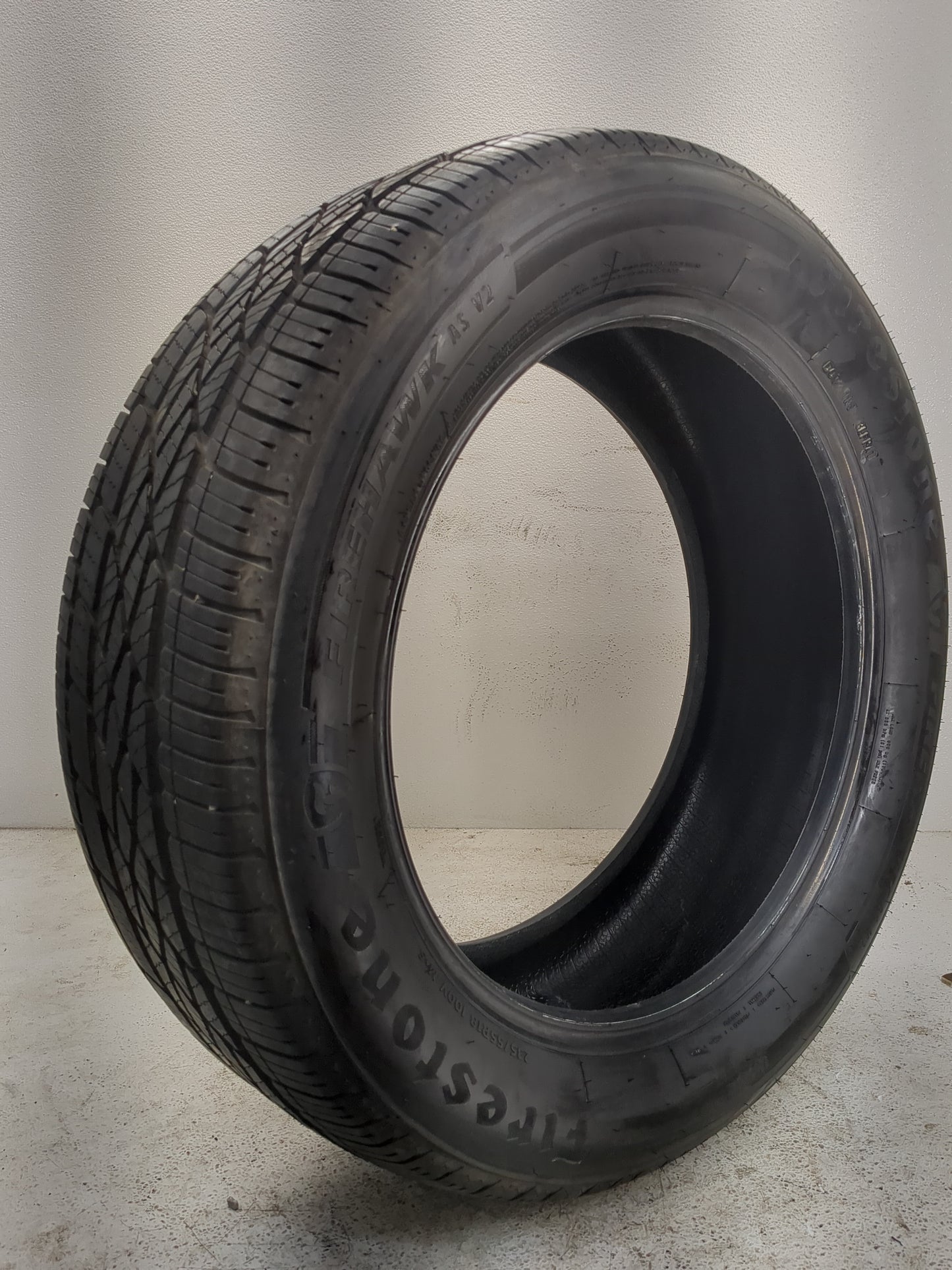 Used Tire 235/55R18 FIRESTONE FIREHAWK AS V2 100V - Tread Depth 9/32 - Oemusedautoparts1.com