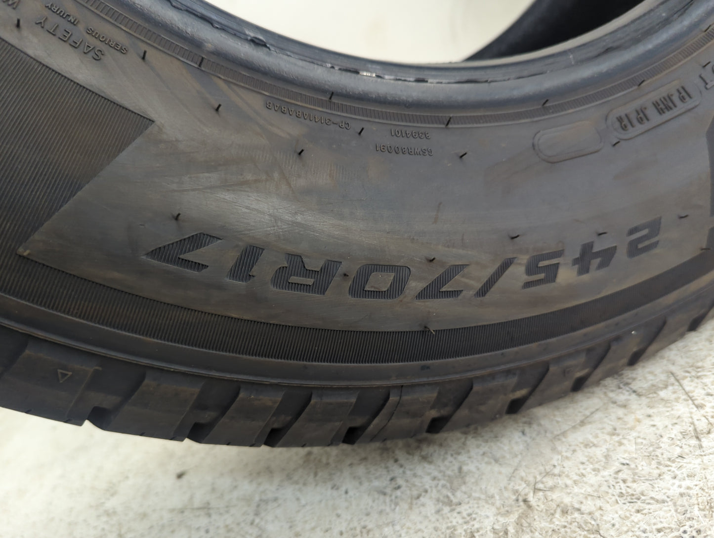 Used Tire 245/70R17 COOPER EVOLUTION HT2 110S - Tread Depth 12.5/32 - Oemusedautoparts1.com