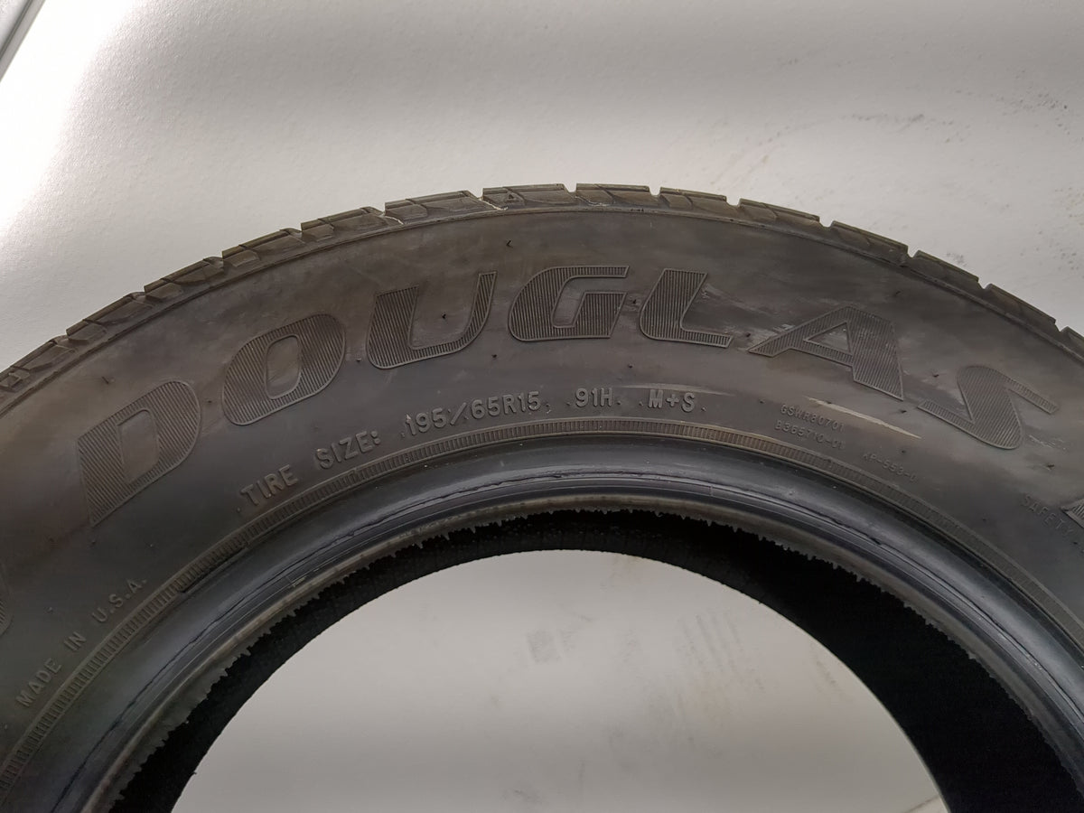 Used Tire 105/65R15 DOUGLAS TOURING A/S 91H - Tread Depth 6/32 - Oemusedautoparts1.com