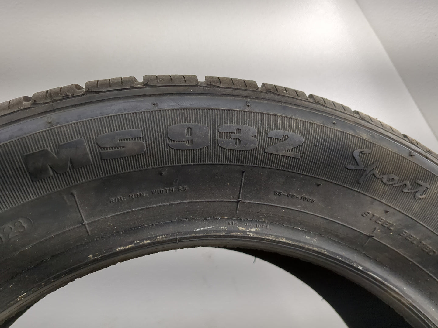 Used Tire 205/55R16 MILETAR MS 932 SPORT 91V - Tread Depth 9/32 - Oemusedautoparts1.com