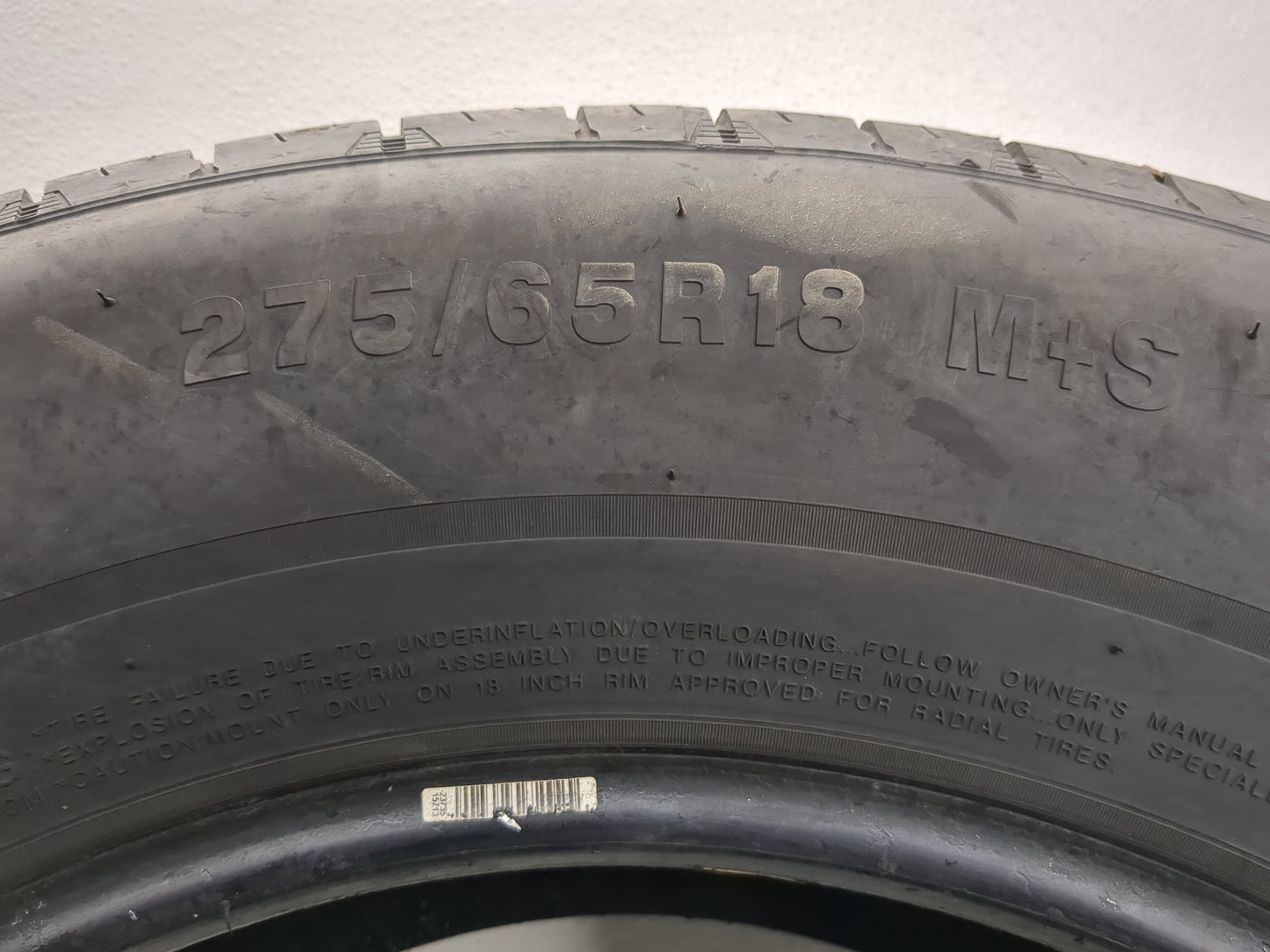 Used Tire 275/65R18 NATIONAL COMMANDO HTS 116T - Tread Depth 10.5/32 - Oemusedautoparts1.com