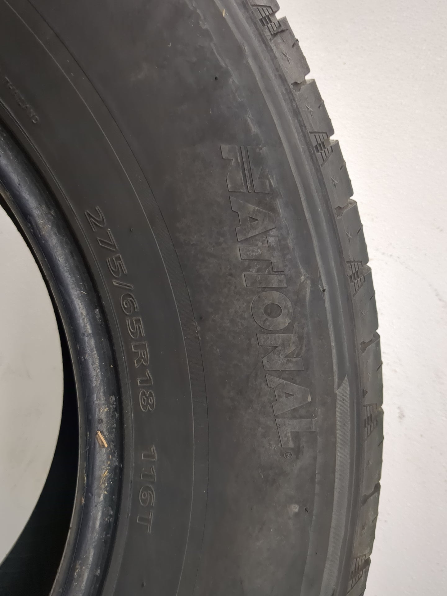 Used Tire 275/65R18 NATIONAL COMMANDO HTS 116T - Tread Depth 9.5/32 - Oemusedautoparts1.com
