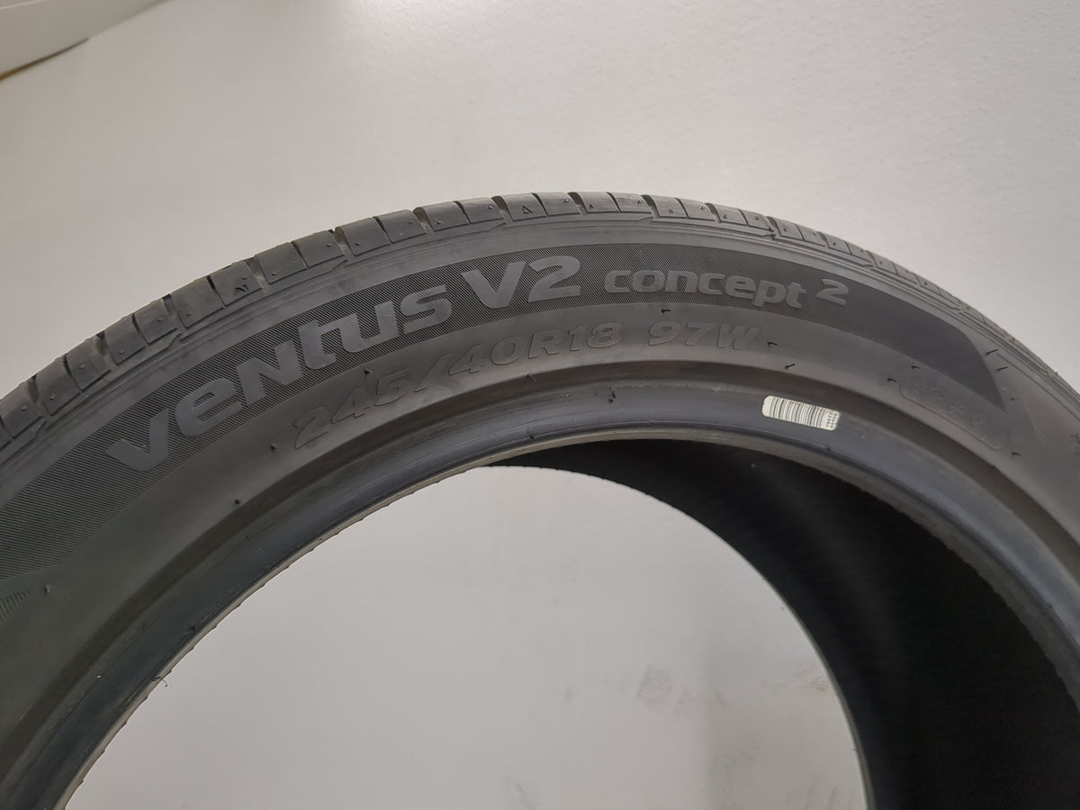 Used Tire 245/40R16 HANKOOK VENTUS V2 CONCEPT 2 97W - Tread Depth 8/32 - Oemusedautoparts1.com