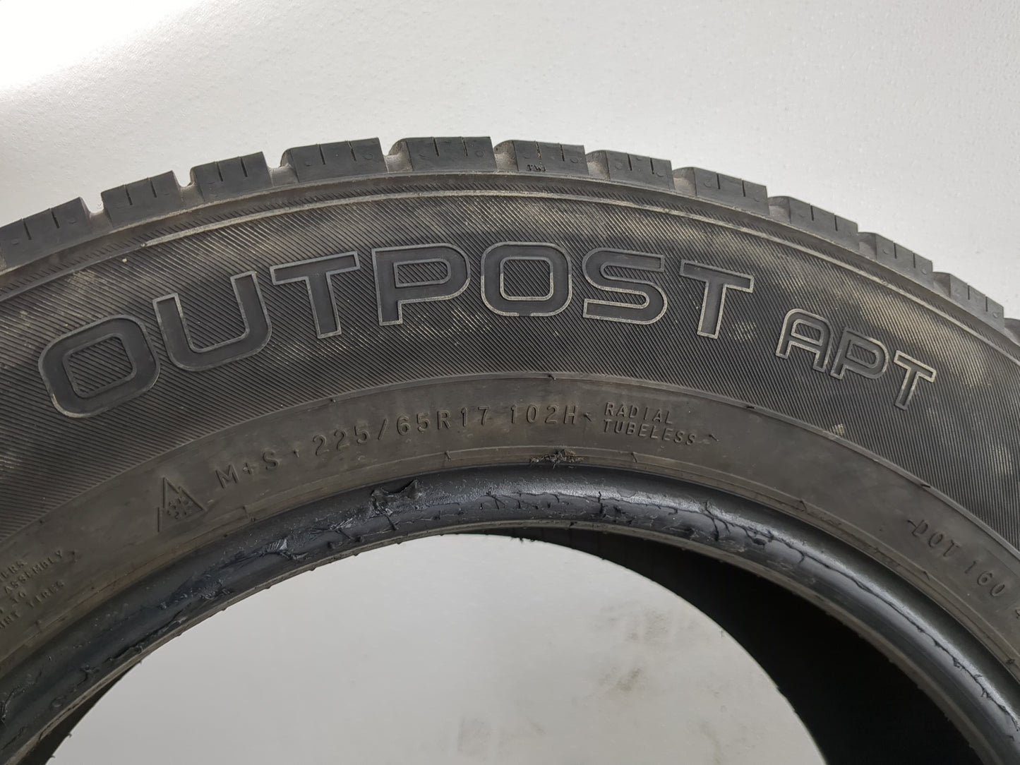 Used Tire 225/65R17 NOKIAN TYRE OUTPOST APT 102H - Tread Depth 8/32 - Oemusedautoparts1.com