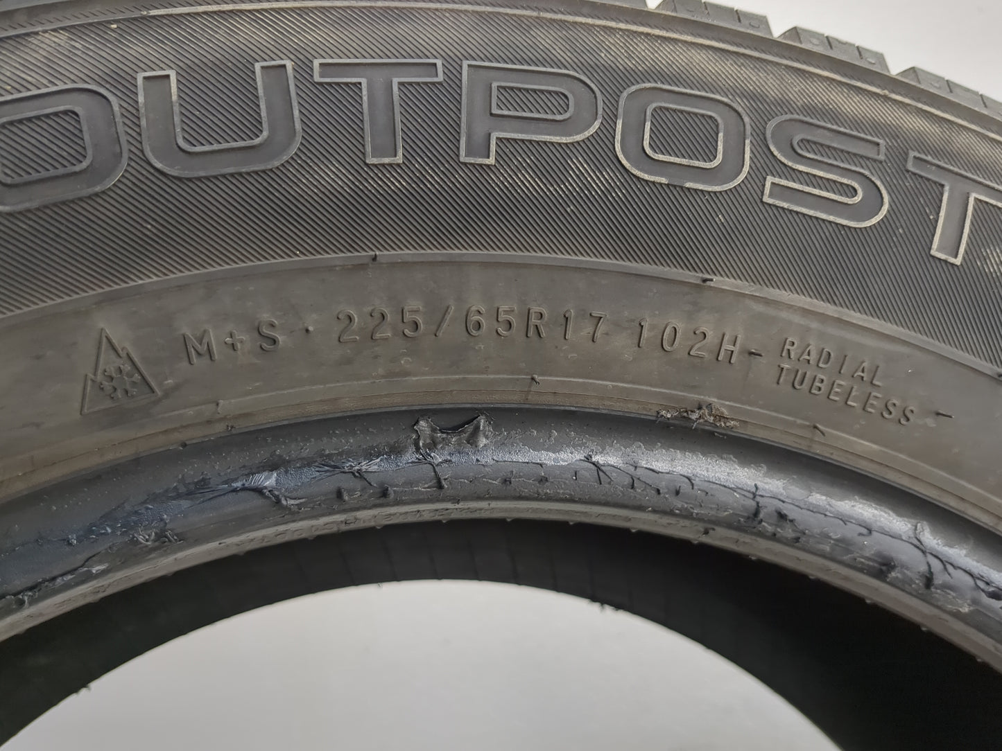 Used Tire 225/65R17 NOKIAN TYRE OUTPOST APT 102H - Tread Depth 8/32 - Oemusedautoparts1.com