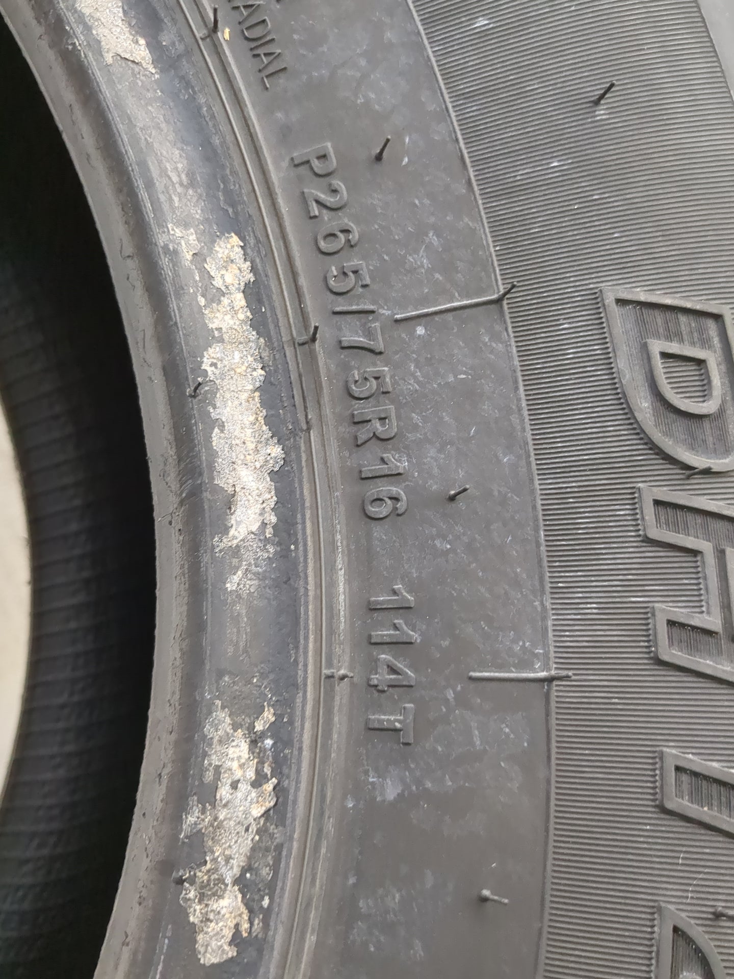 Used Tire P255/75R16 DEXTERO DHT2 114T - Tread Depth 80/32 - Oemusedautoparts1.com