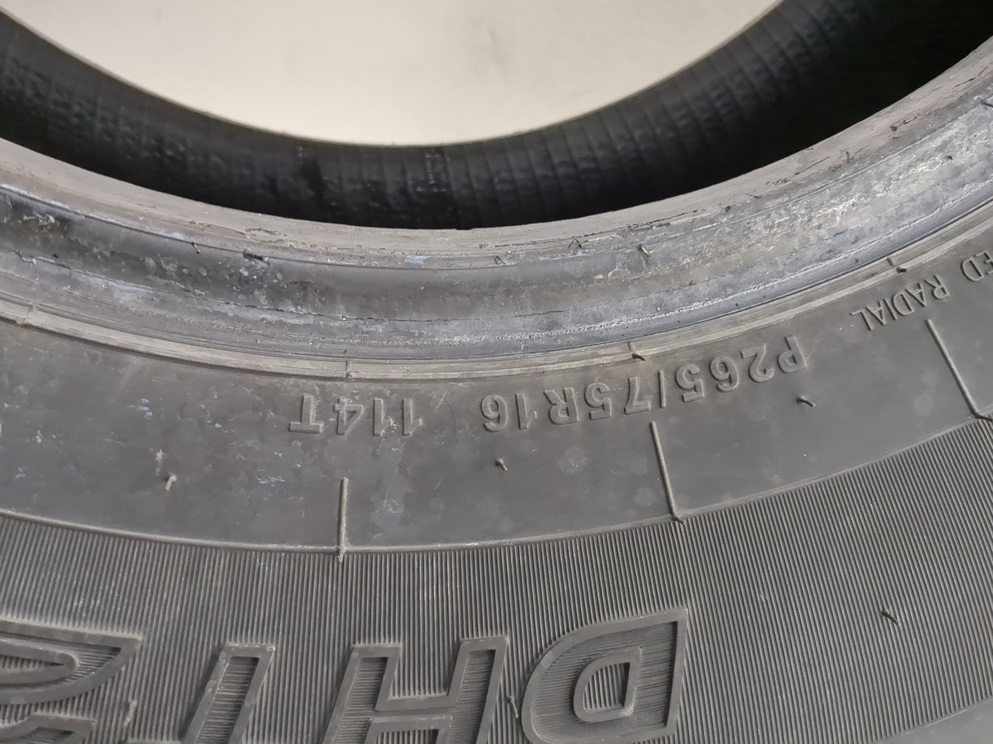 Used Tire P255/75R16 DEXTERO DHT2 114T - Tread Depth 8/32 - Oemusedautoparts1.com