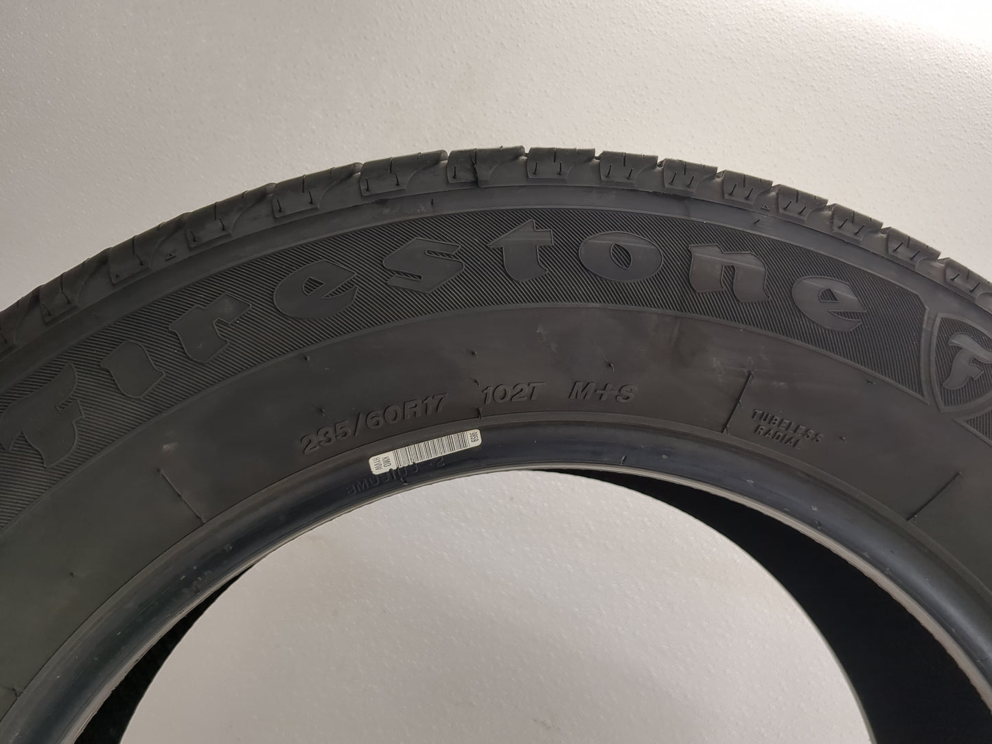 Used Tire 235/60R17 FIRESTONE ALL SEASON 102T - Tread Depth 7/32 - Oemusedautoparts1.com