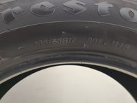 Used Tire 235/55R17 FIRESTONE ALL SEASON 99T - Tread Depth 9/32 - Oemusedautoparts1.com