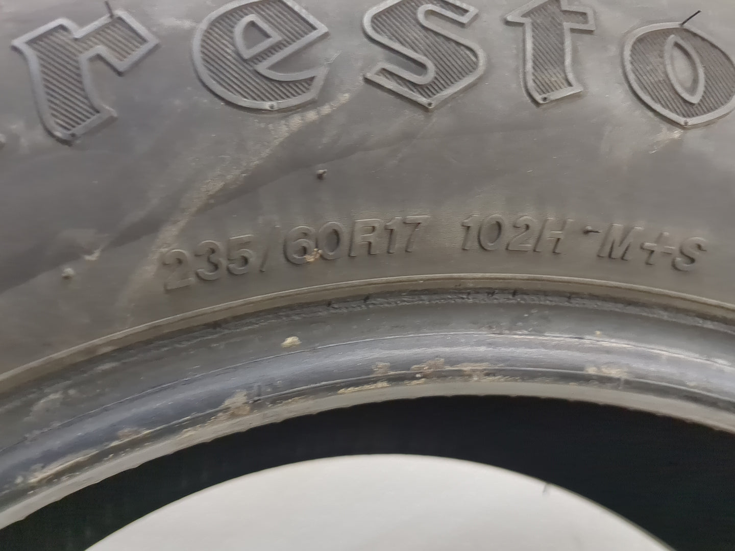 Used Tire 235/60R17 FIRESTONE DESTINATION LE3 102H - Tread Depth 9.5/32 - Oemusedautoparts1.com