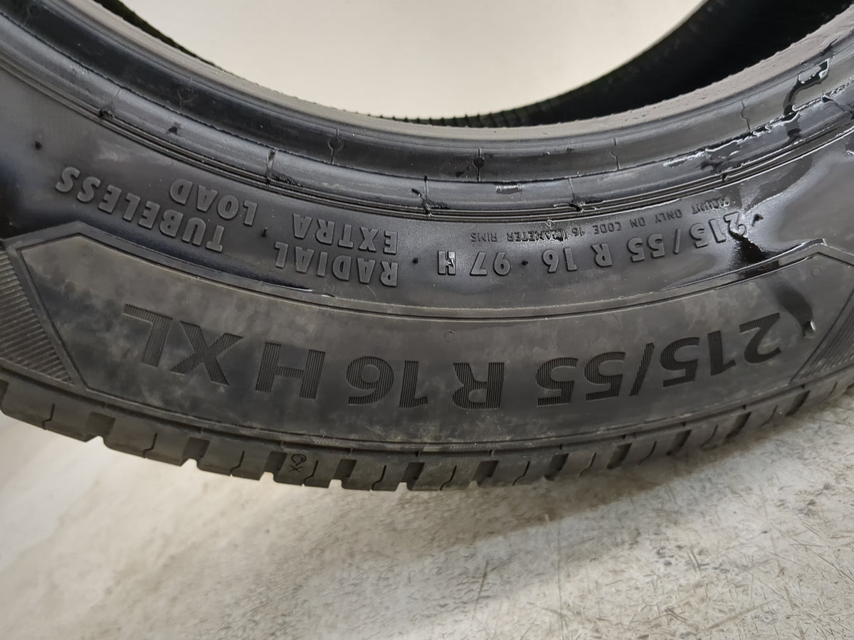 Used Tire 215/55R16 BARUM BRAVURIS 5 HM 97H - Tread Depth 8/32 - Oemusedautoparts1.com