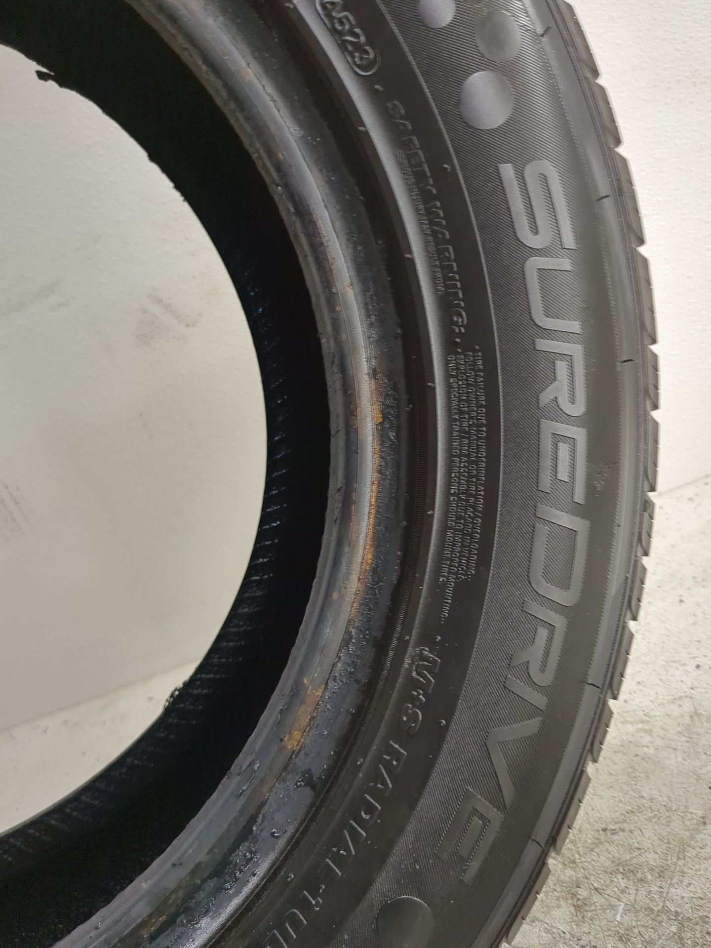 Used Tire 195/65R15 SUREDRIVE TOURING A/S 91H - Tread Depth 9/32 - Oemusedautoparts1.com