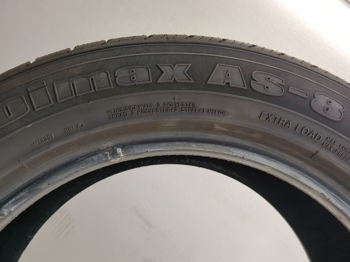 Used Tire 225/55R17 RADAR DIMAX AS-8 101V - Tread Depth 11/32 - Oemusedautoparts1.com