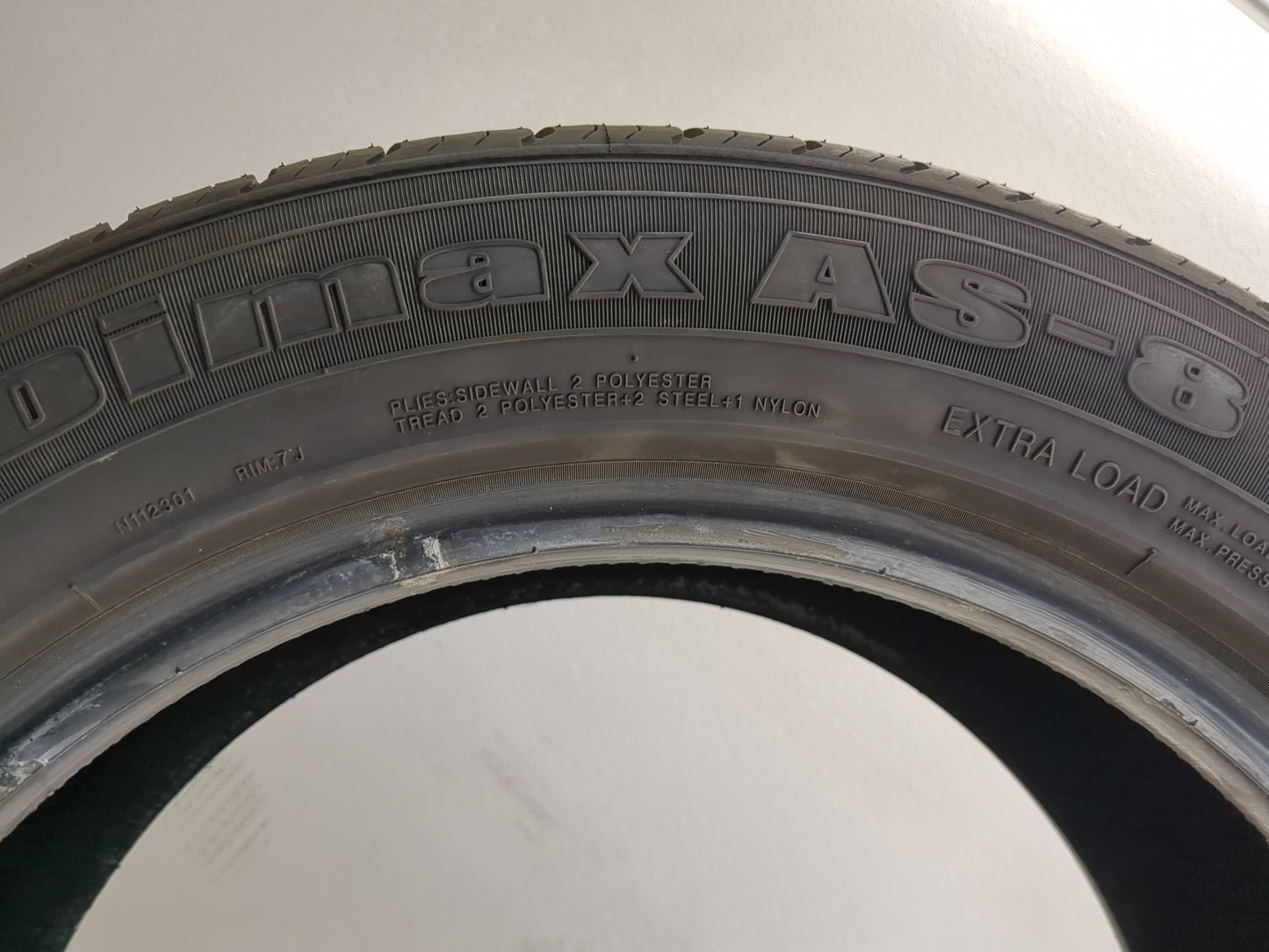 Used Tire 225/55R17 RADAR DIMAX AS-8 101V - Tread Depth 11/32 - Oemusedautoparts1.com