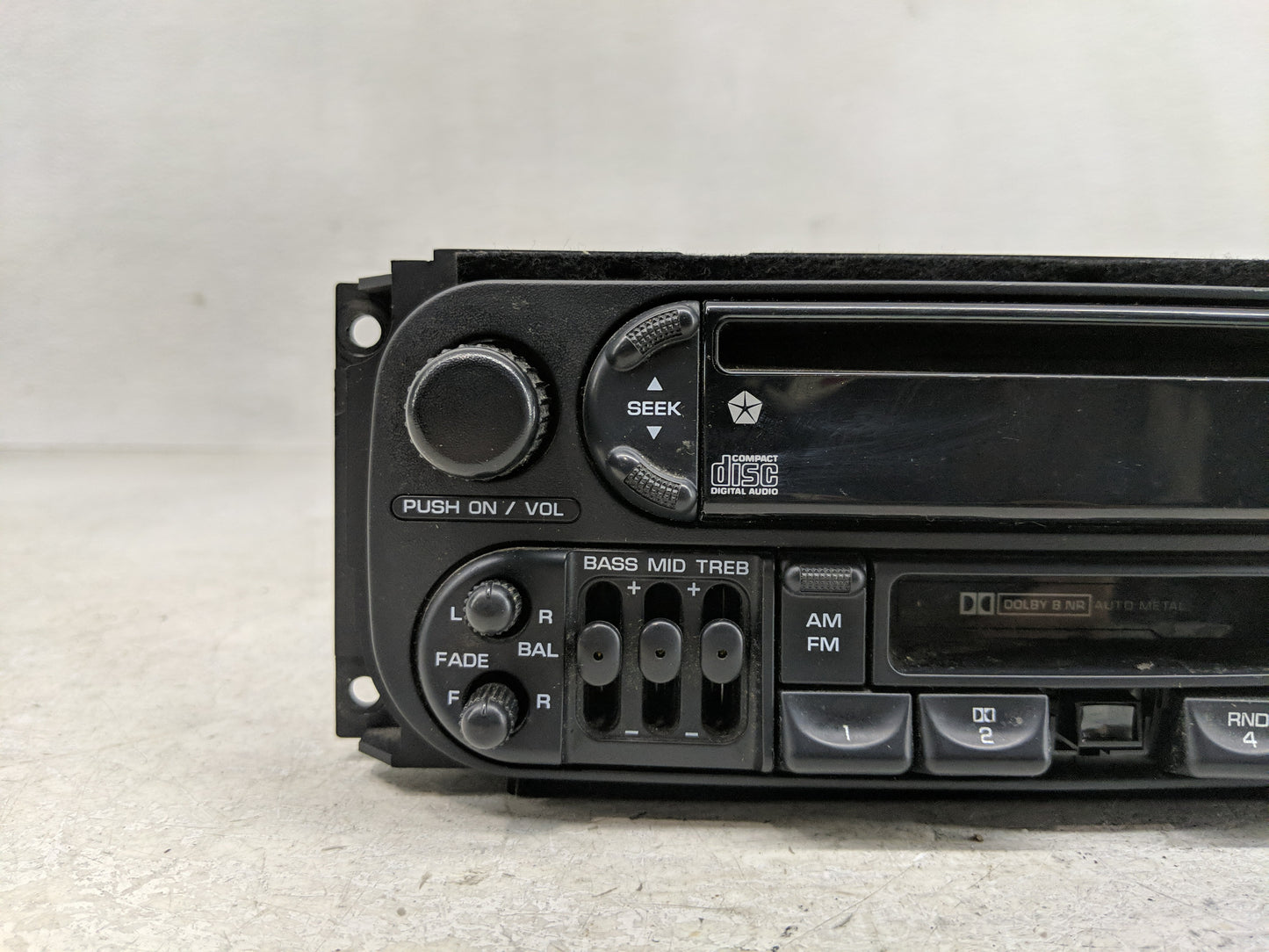 2002 Dodge Grand Caravan Radio AM FM Cd Player Receiver Replacement P/N:P04858540AE Fits Fits 1998 1999 2000 2001 OEM Used A