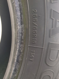 Used Tire 265/65R18 ELDORADO SPORT FURY AT 45 114T - Tread Depth 13.5/32 - Oemusedautoparts1.com