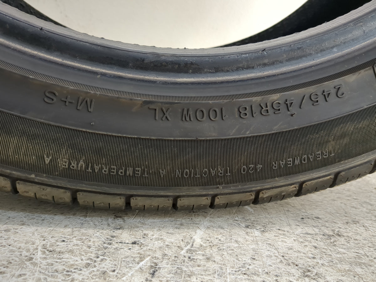 Used Tire 245/45R18 IRONHEAD REFLEX IH01 100W - Tread Depth 8.5/32 - Oemusedautoparts1.com
