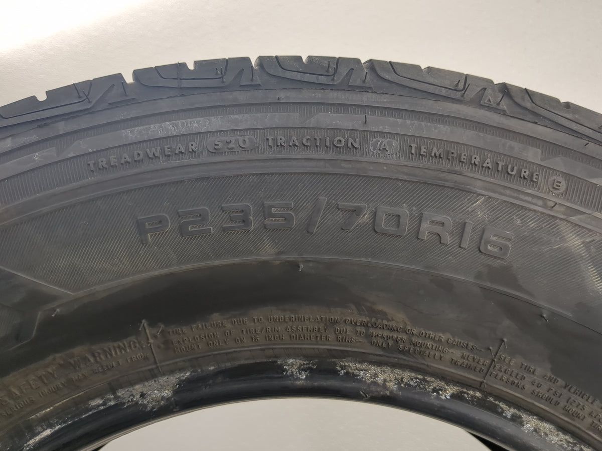 Used Tire 235/70R16 FIRESTONE DESTINATION 107T - Tread Depth 6.5/32 - Oemusedautoparts1.com
