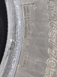 Used Tire 265/70R17 FIRESTONE TRANSFORCE AT 121R - Tread Depth 8/32 - Oemusedautoparts1.com