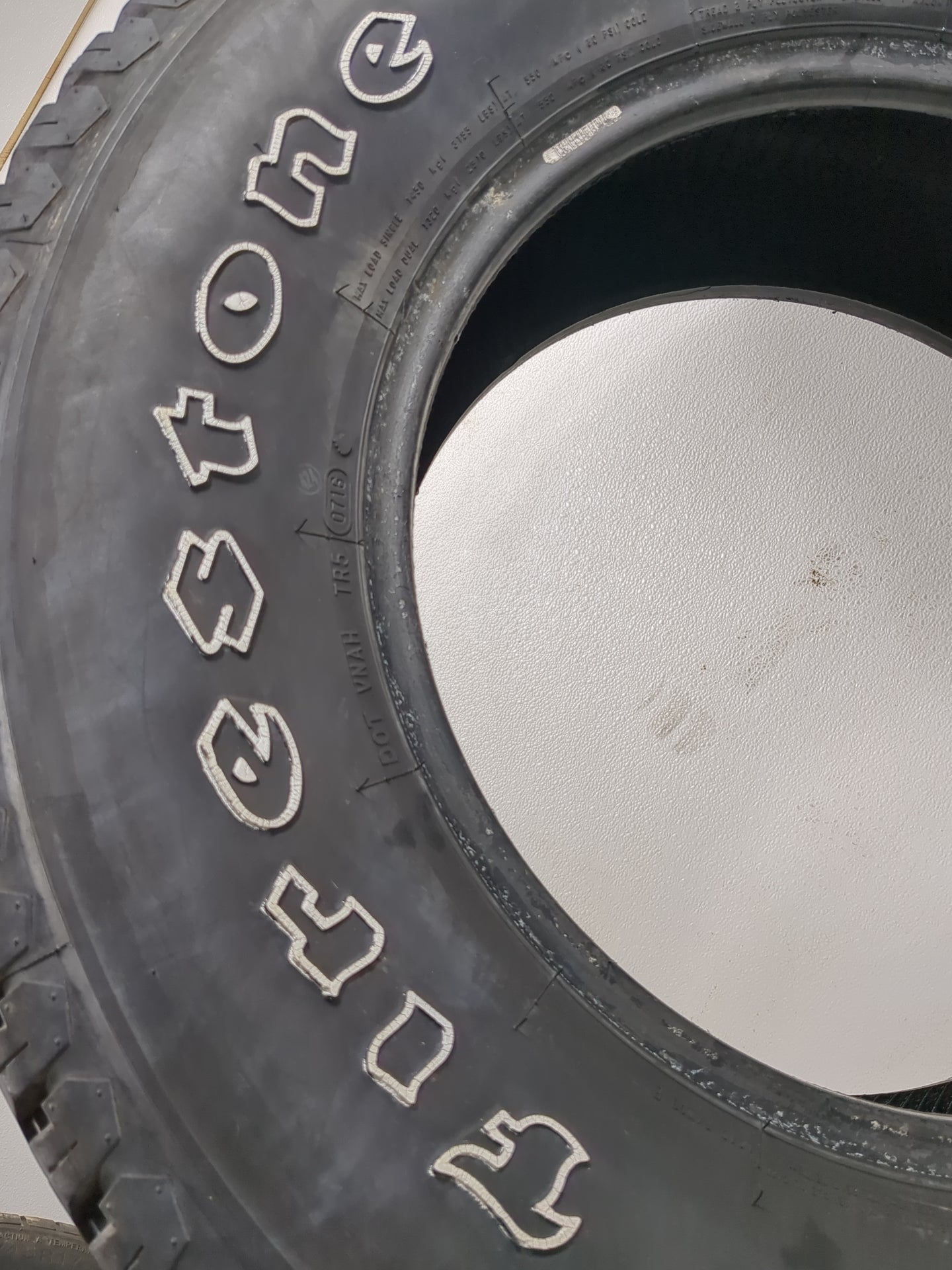 Used Tire 265/70R17 FIRESTONE TRANSFORCE AT 121R - Tread Depth 8/32 - Oemusedautoparts1.com