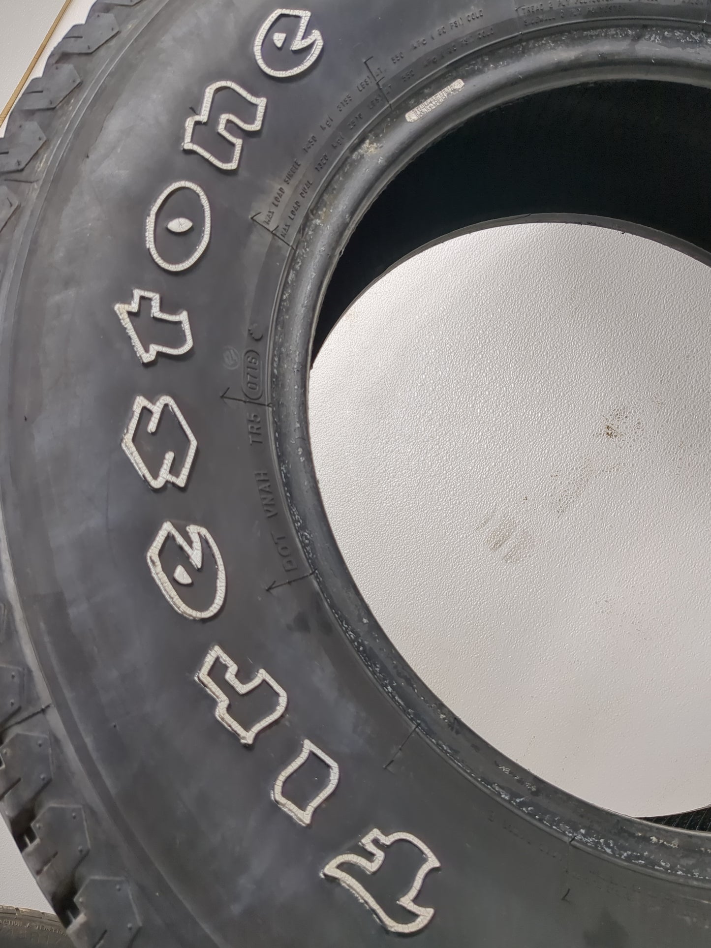 Used Tire 265/70R17 FIRESTONE TRANSFORCE AT 121R - Tread Depth 8/32 - Oemusedautoparts1.com
