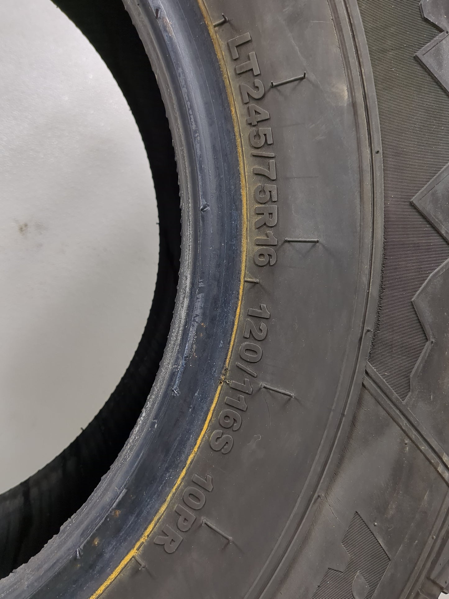 Used Tire LT245/75R16 ROCKY MOUNTAIN ALL SEASON 120S - Tread Depth 8/32 - Oemusedautoparts1.com
