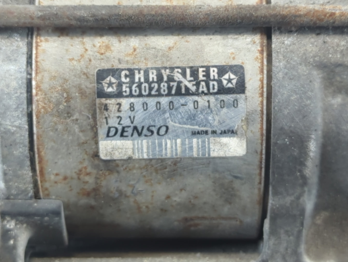 2002-2004 Dodge Ram 1500 Car Starter Motor Solenoid OEM P/N:TN428000-0100 56028715AD Fits Fits 2002 2003 2004 OEM Used Auto 