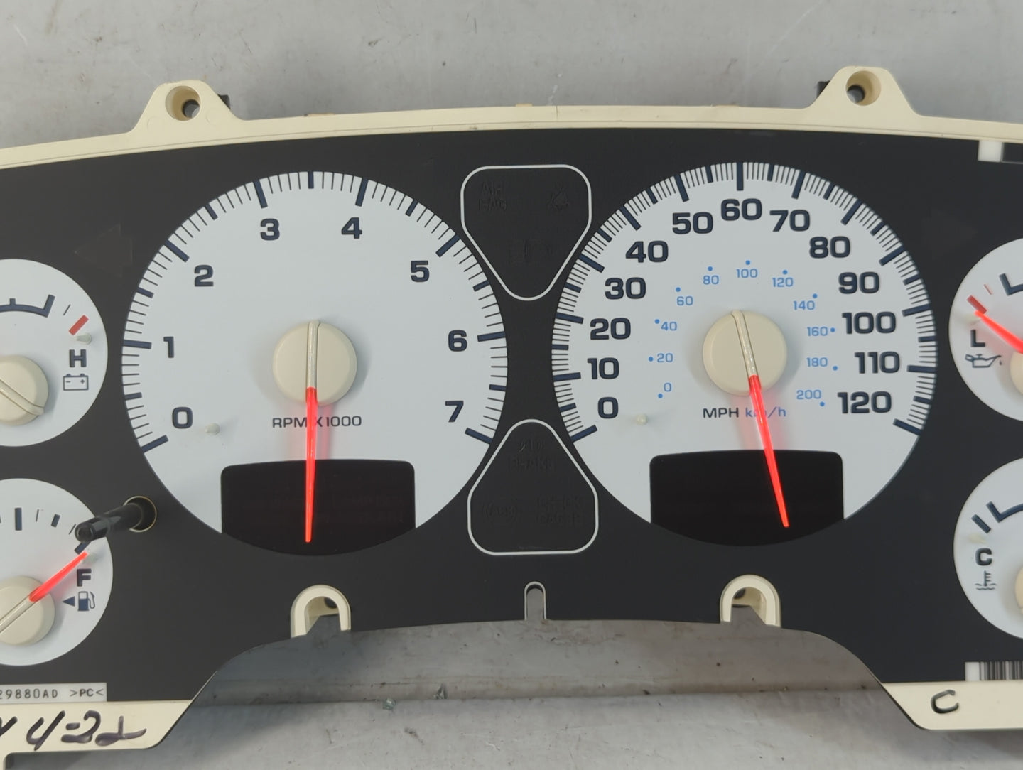 2002 Dodge Ram 1500 Instrument Cluster Speedometer Gauges Fits OEM Used Auto Parts - Oemusedautoparts1.com