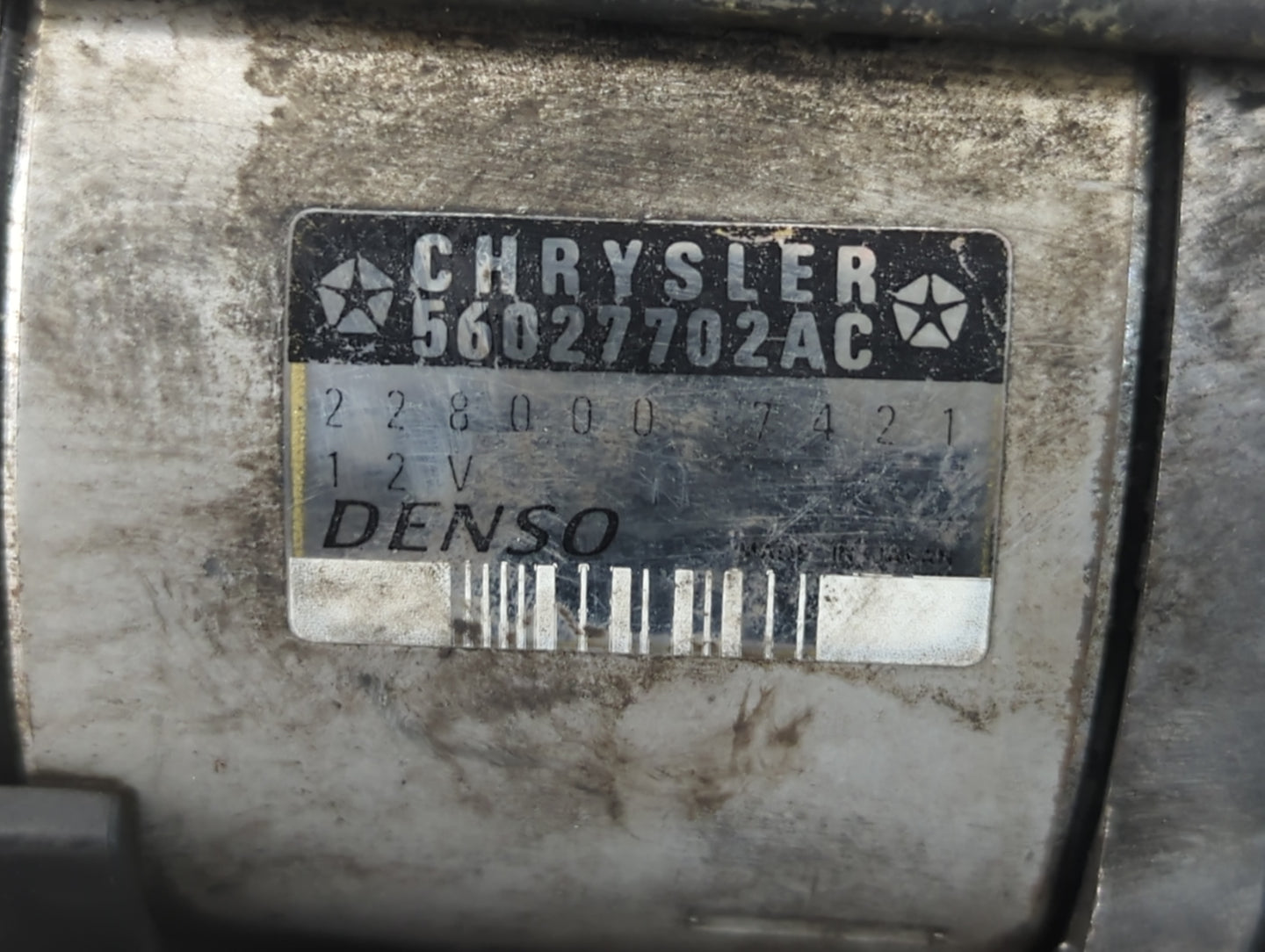 1999-2003 Dodge Ram 2500 Car Starter Motor Solenoid OEM P/N:56027702AC Fits Fits 1999 2000 2001 2002 2003 OEM Used Auto Part