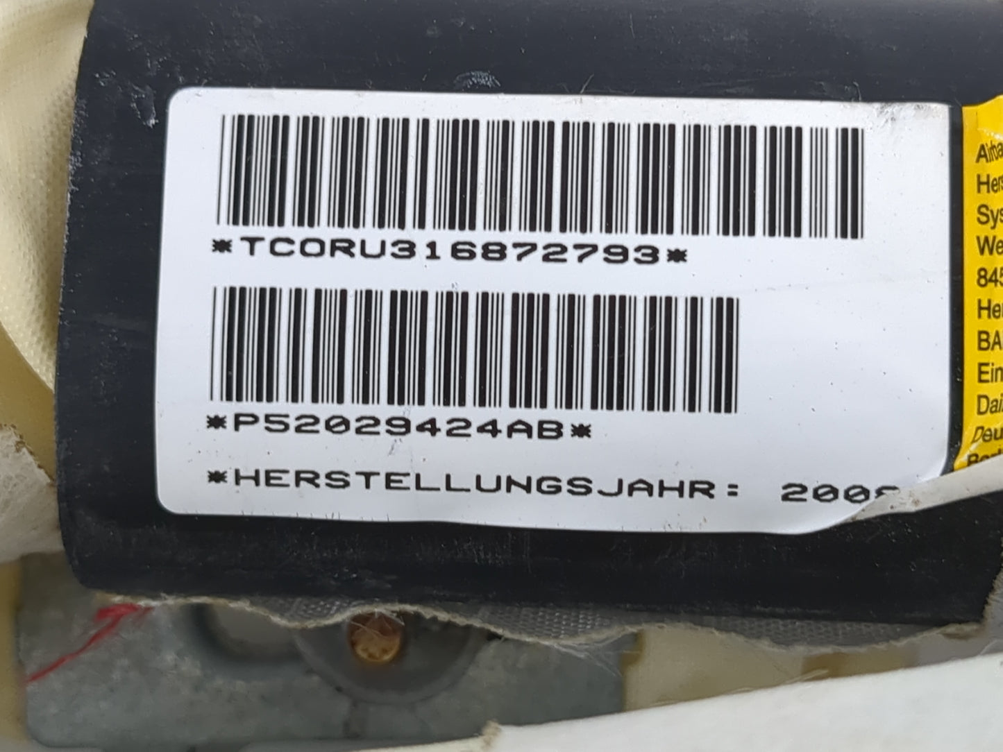 1998-2002 Dodge Ram 2500 Passenger Curtain Air Bag Oem - Oemusedautoparts1.com