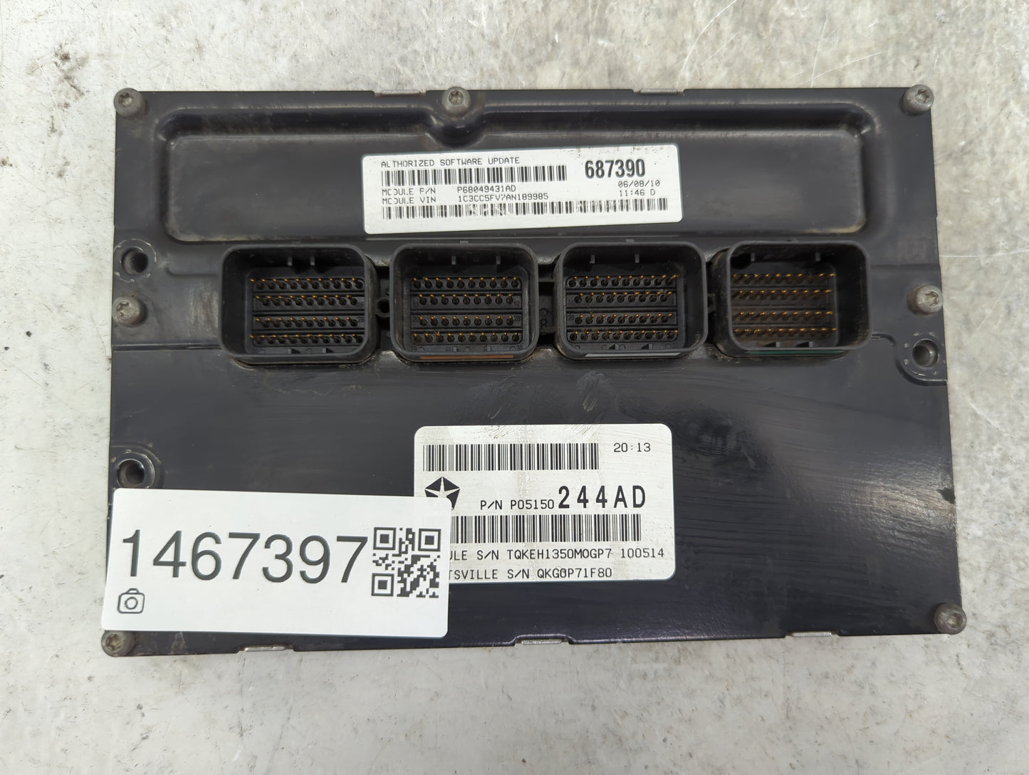 2001-2002 Ford Escape PCM Engine Control Computer ECU ECM PCU OEM P/N:P05150244AD 687390 Fits Fits 2001 2002 OEM Used Auto P