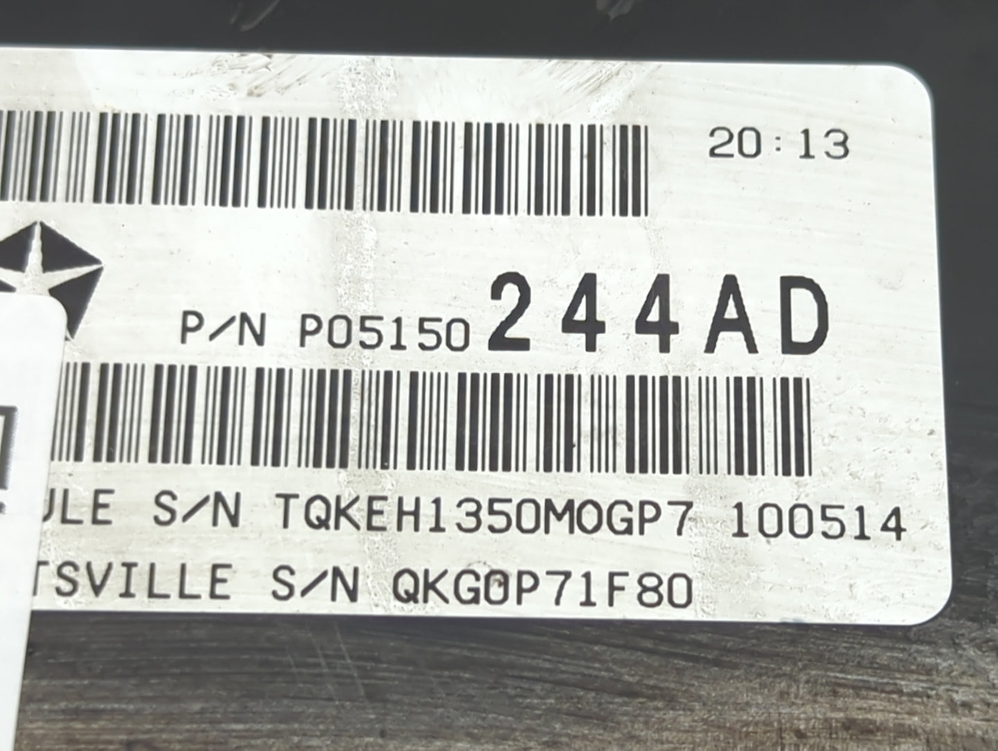 2001-2002 Ford Escape PCM Engine Control Computer ECU ECM PCU OEM P/N:P05150244AD 687390 Fits Fits 2001 2002 OEM Used Auto P