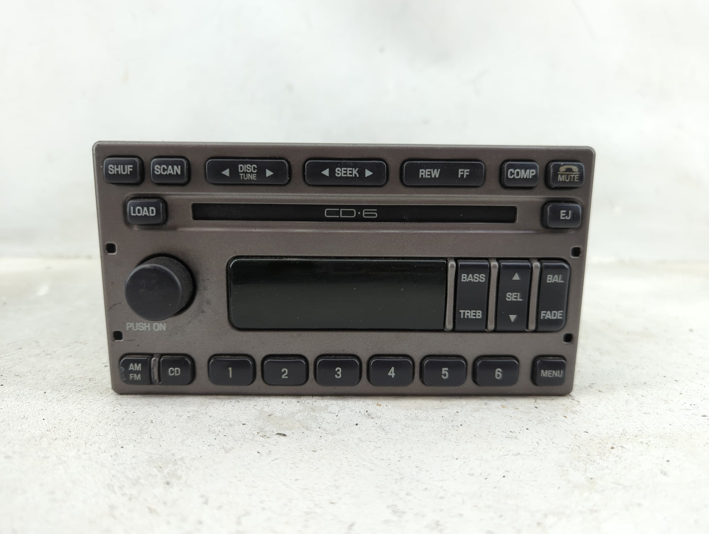 2001-2002 Ford Explorer Radio AM FM Cd Player Receiver Replacement P/N:YL2F-18C815-GC Fits Fits 2001 2002 OEM Used Auto Part