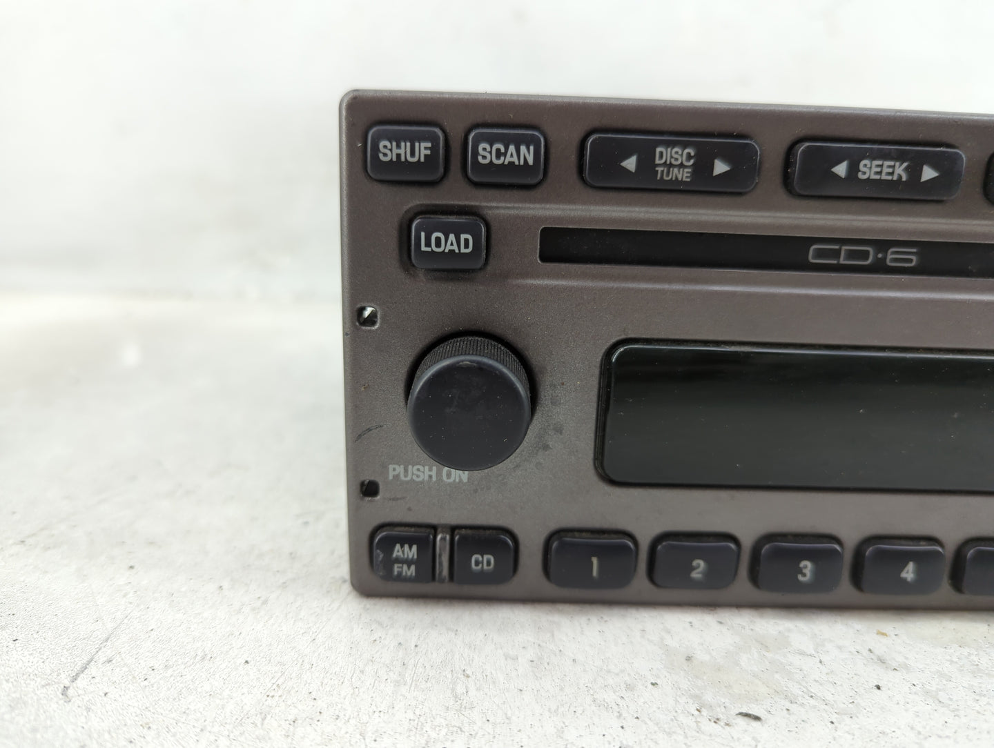 2001-2002 Ford Explorer Radio AM FM Cd Player Receiver Replacement P/N:YL2F-18C815-GC Fits Fits 2001 2002 OEM Used Auto Part